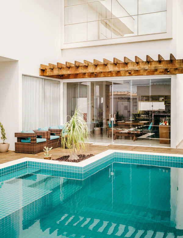 Hotel Inner Swimming Pool Interior